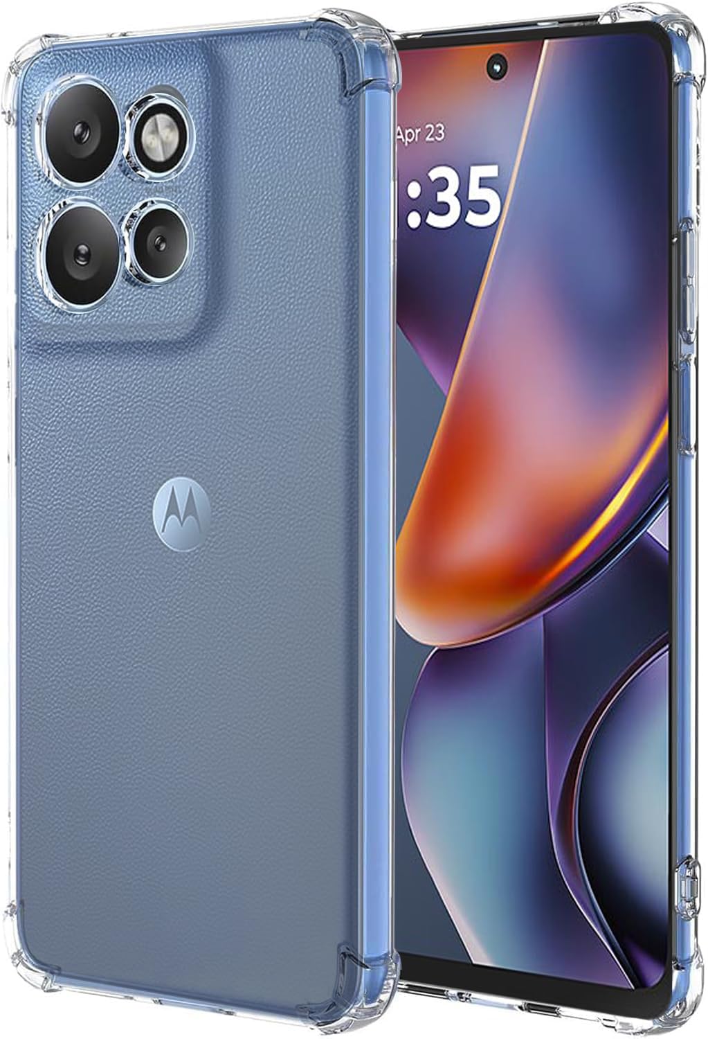 Motorola Moto G 5G (透明カバー付き)美品 Amazon.com: for Moto G-5G-2024 Case: Clear with 2pcs Screen