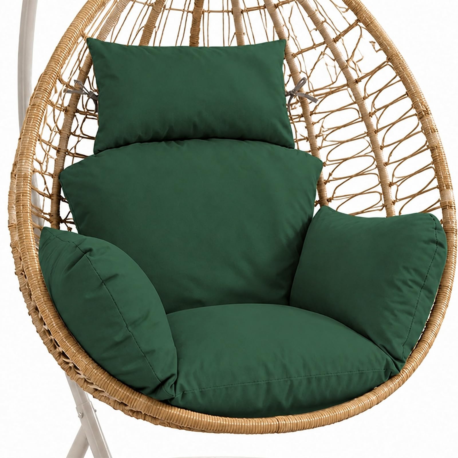 Coussin de fauteuil suspendu d'extérieur imperméable avec appui-tête