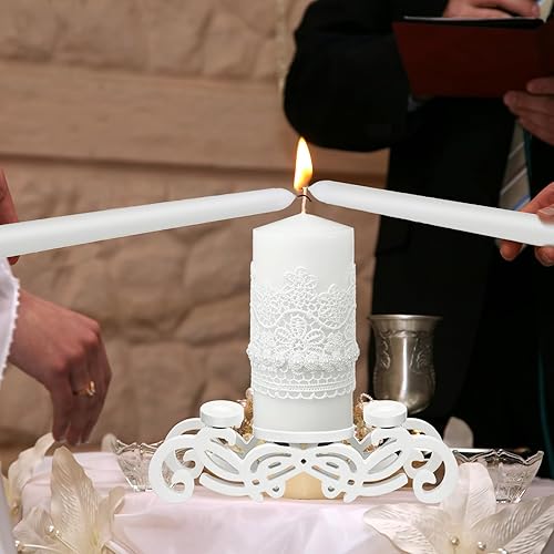 Miniatura 4 de Irenare Unity Velas con soporte para ceremonia de boda, accesorios de decoración de boda, portavelas de cristal, vela para eventos formales, iglesia