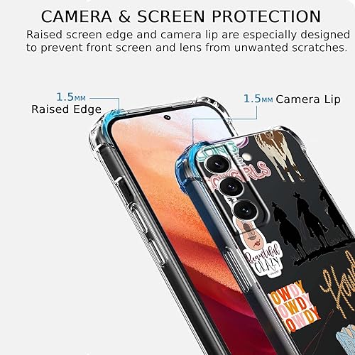 Miniatura 3 de Funda transparente de vaquera para Galaxy S21, diseño de howdy de la vida del campo del oeste, funda transparente de TPU suave para Samsung Galaxy