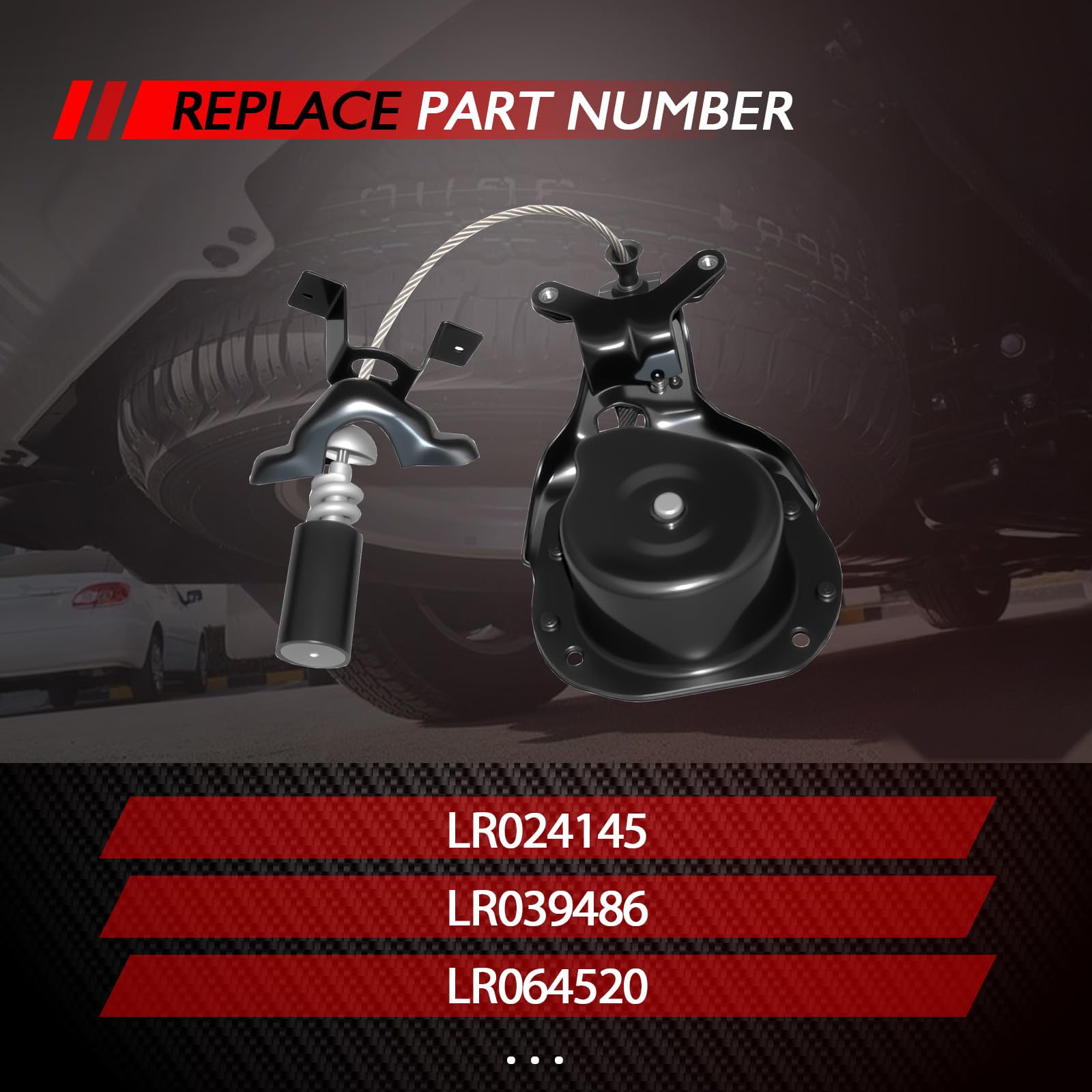 Conjunto de cabrestante para rueda de repuesto, elevador para rueda de repuesto compatible con Range Rover Discovery 3 4 Sport (2005-2013), repuesto para LR039486, LR064520 LR024145