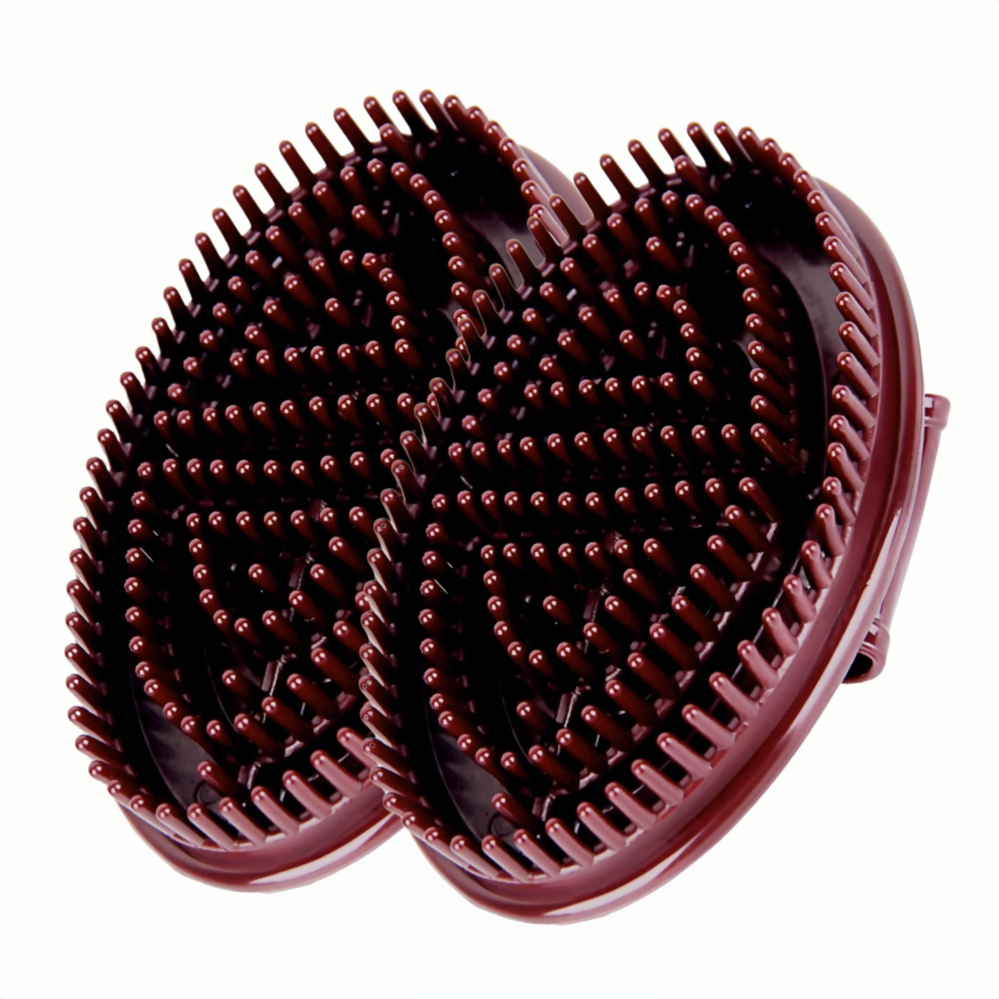 2 Pack Meridian Massagebürste - Ganzkörperentspannung Massagegerät Badebürste mit ätherischem Öl Anwendung - Body Scrubber SPA Helfer - Ergonomischer rutschfester Griff - Mehrzweck-Massagegerät (Braun