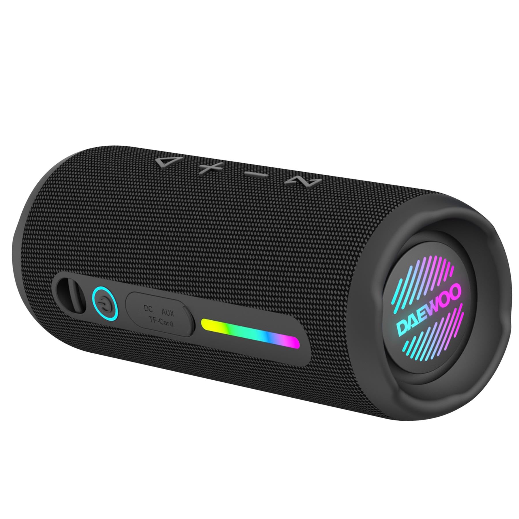 Daewoo Boom Beat Splash Enceinte Bluetooth Portable étanche 30 W, stéréo sans Fil avec TWS, lumière RVB, AUX, USB et Micro SD, Noir