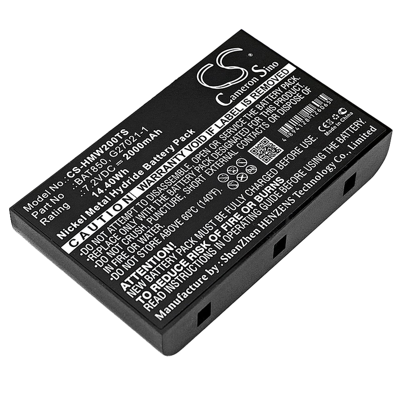 DRAWBELL Replacement Battery for H'ME MB Base Stations,WS200,Pro 850 Intercom,MB100 Base Station,MB300ES Base Station,WS200 Speaker,WS200 Station Part NO BAT850,G27021-1,105G073?2000mAh/14.40Wh?