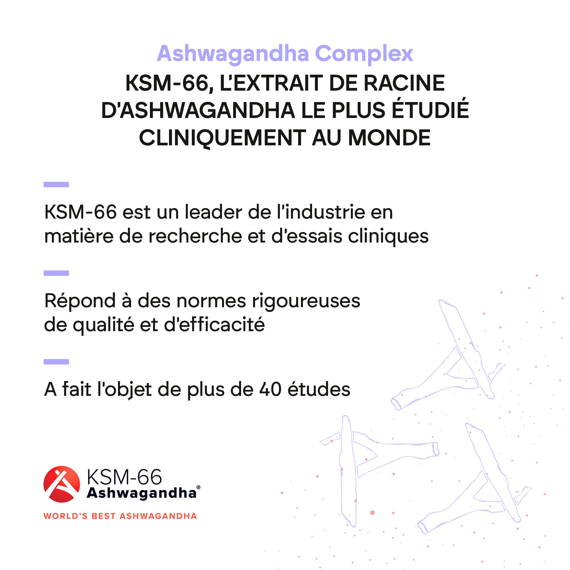 Ashwagandha KSM-66 Withanolides Rhodiola Rosea - Vit B6 B12 Ashwagandha BIO-disponible - 60 Gélules Végétalien Nutralie