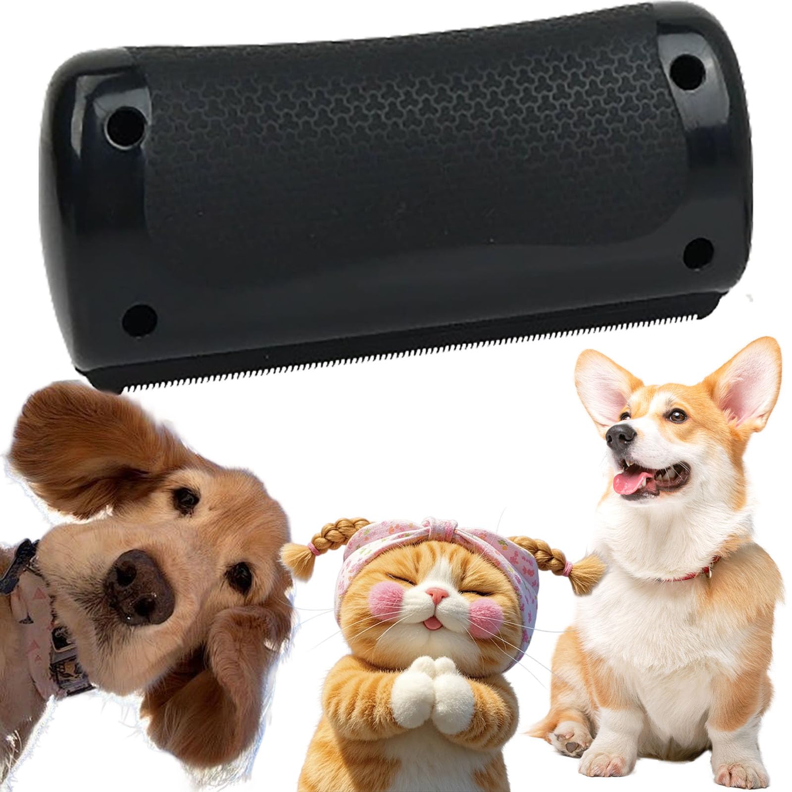 KOPOAO Deshedding Brush, Dog Brush for Shedding & Grooming, Pet Hair Removal Tool, Brush for Pets, Black, 1 Pcs