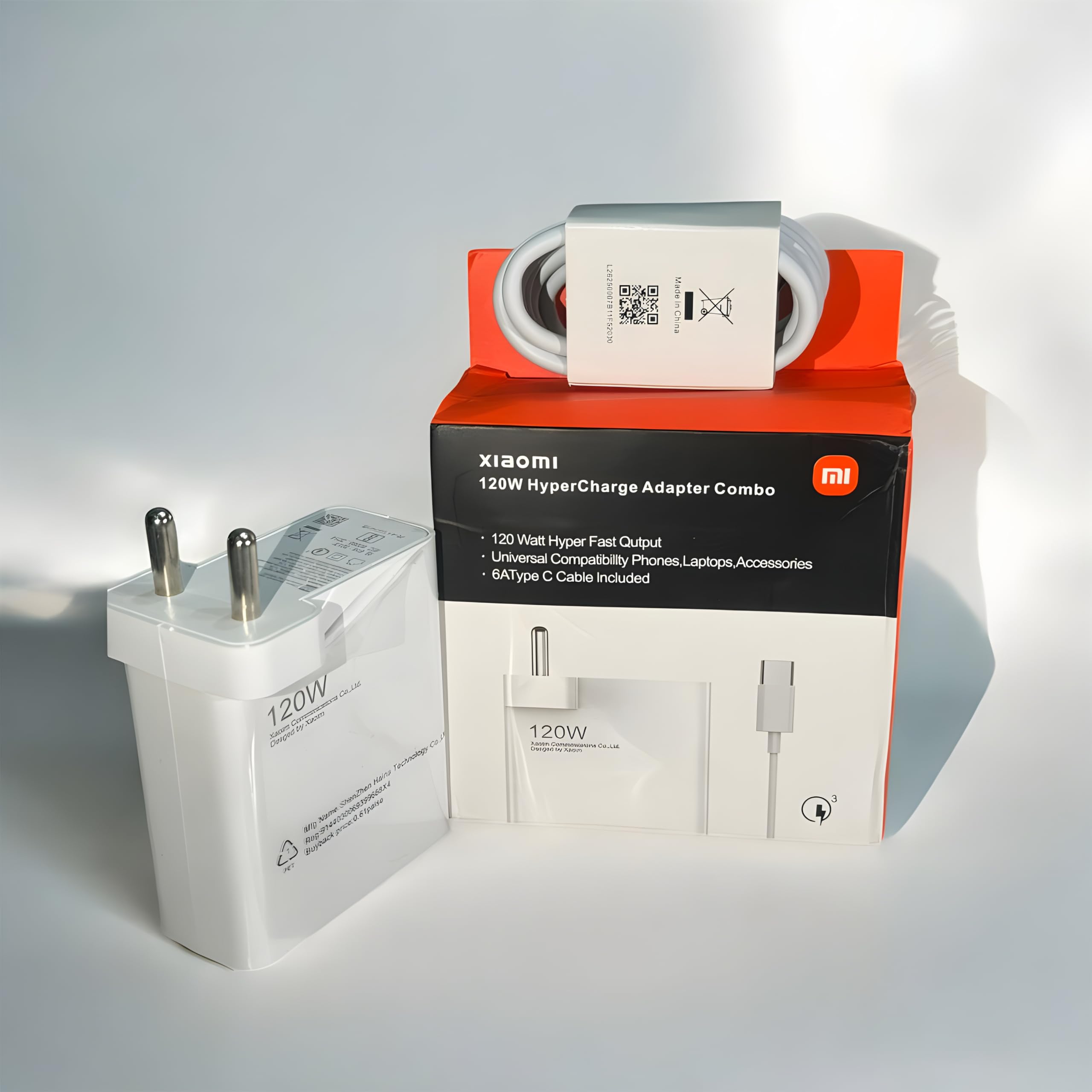 Redmi 120Watt Hypercharge Charger Adapter & 6A Sonic Cable Complete Combo for Xiaomi Mi Redmi Type-C Devices (NEW-2024) Adapter&Cable (B0DFD16JYT) Amazon Price History, Amazon Price Tracker