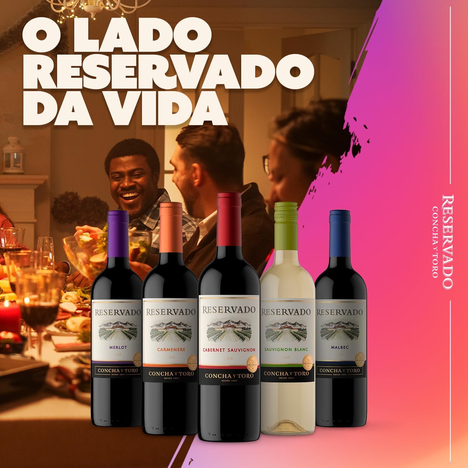 Concha y Toro Vinho Chileno Reservado Sauvignon Blanc 750Ml