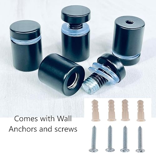 Miniatura 3 de Marco de fotos flotante de acrílico transparente (24 x 36 pulgadas) con separadores negros (separadores negros), pantalla de plexiglás doble panel