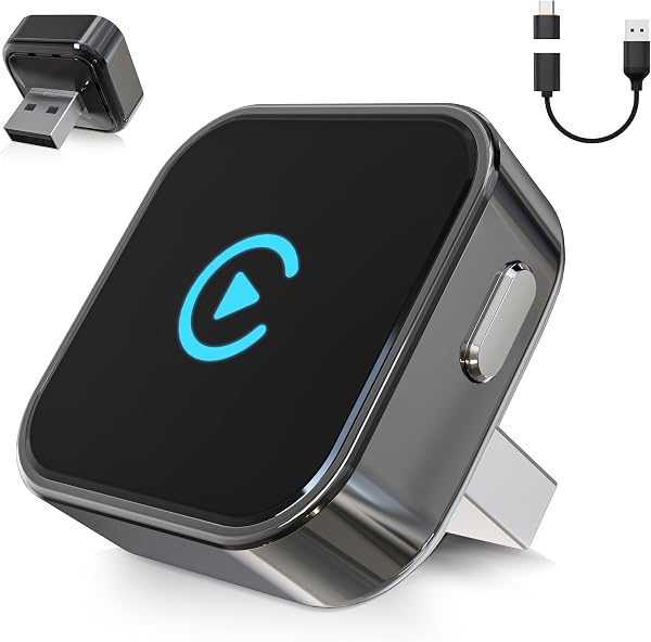 Wireless CarPlay & Android Auto Adapter 2026 Upgrade Instant 2-Phone Switch, 2-in-1 Plug & Play OTA Dongle for iPhone & Android, BT 5.3 & Dual WiFi 6 for 900+ Car Models - 1