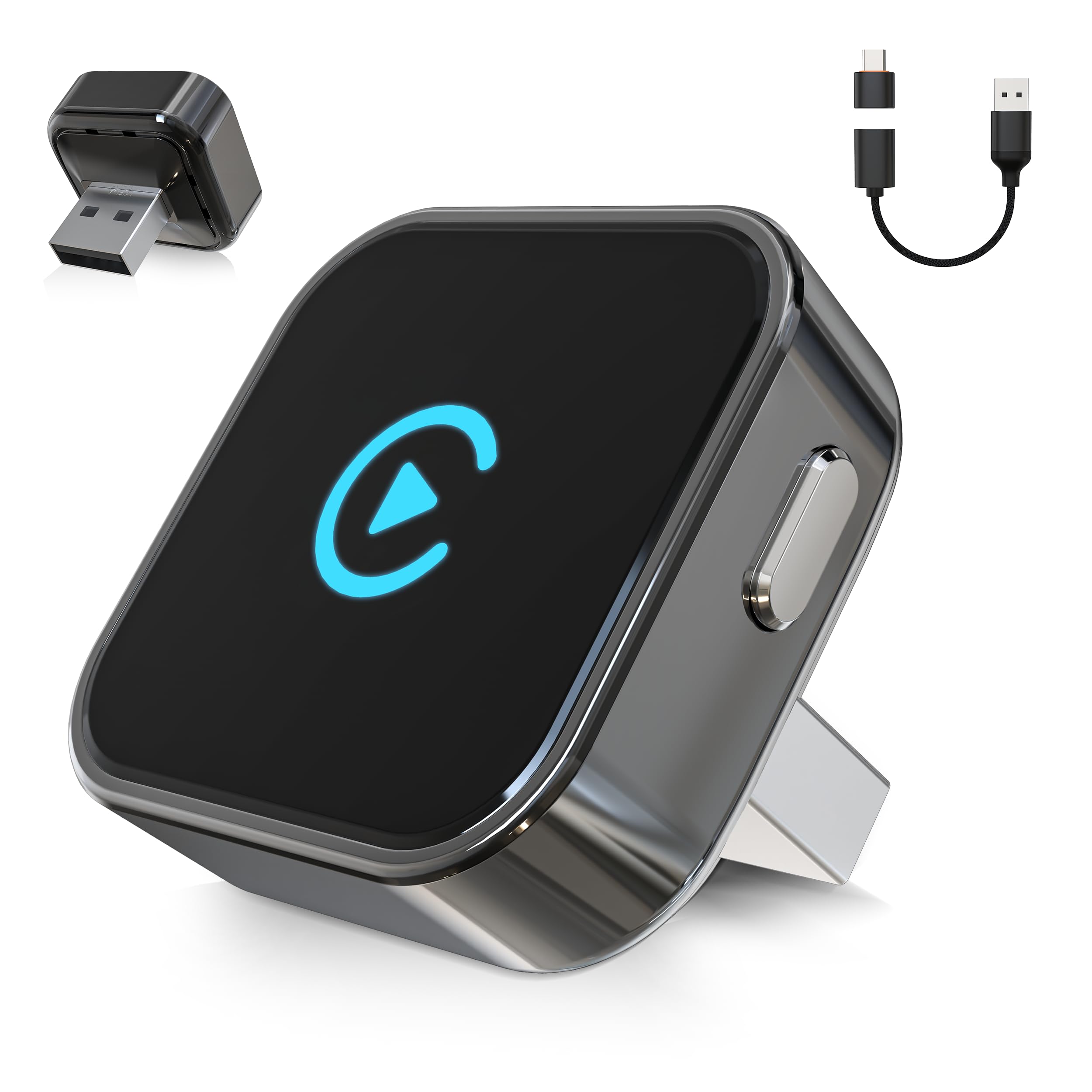 Wireless CarPlay & Android Auto Adapter 2026 Upgrade Instant 2-Phone Switch, 2-in-1 Plug & Play OTA Dongle for iPhone & Android, BT 5.3 & Dual WiFi 6 for 900+ Car Models