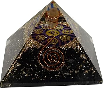 HARMONIZE Black Obsidian Reiki Crystal Energy Healing Spiritual Gemstone Pyramid