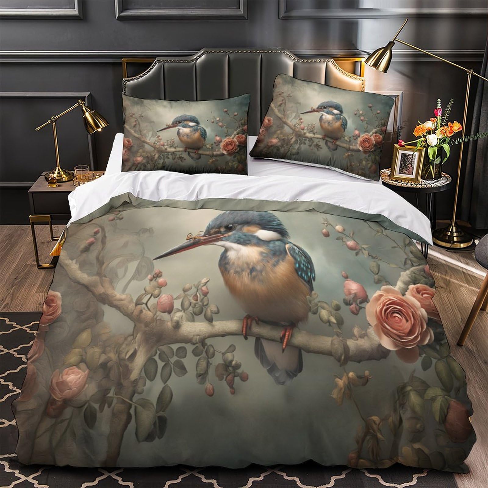 Housse de couette 3D Couronne Royale pour créer une ambiance de chambre parentale cosy