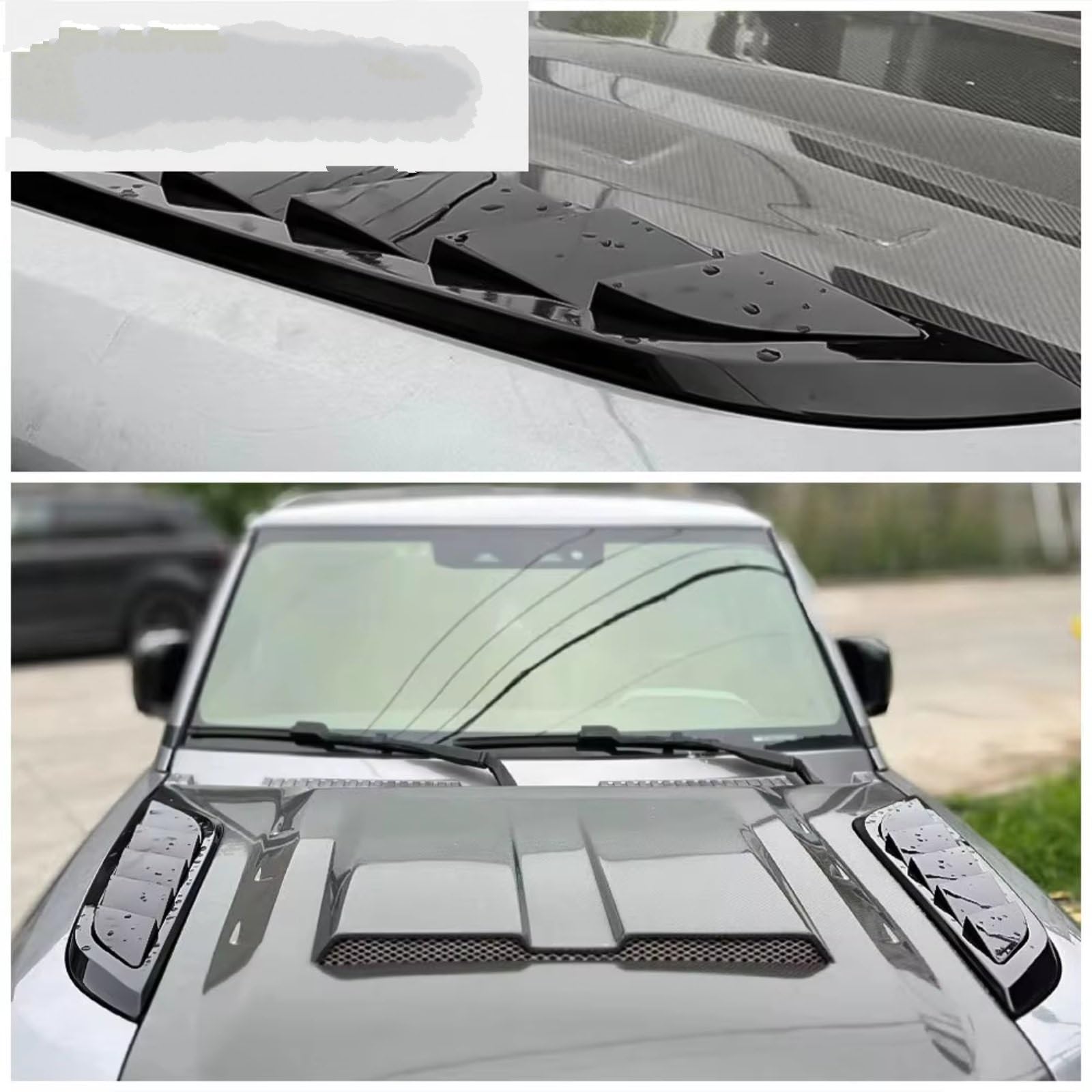 Rejillas Capó Coche Compatible Con Land Para Rover Para Defender 90 110 L663 2020-2024 Accesorios Capó Cubiertas Ventilación Para Coche