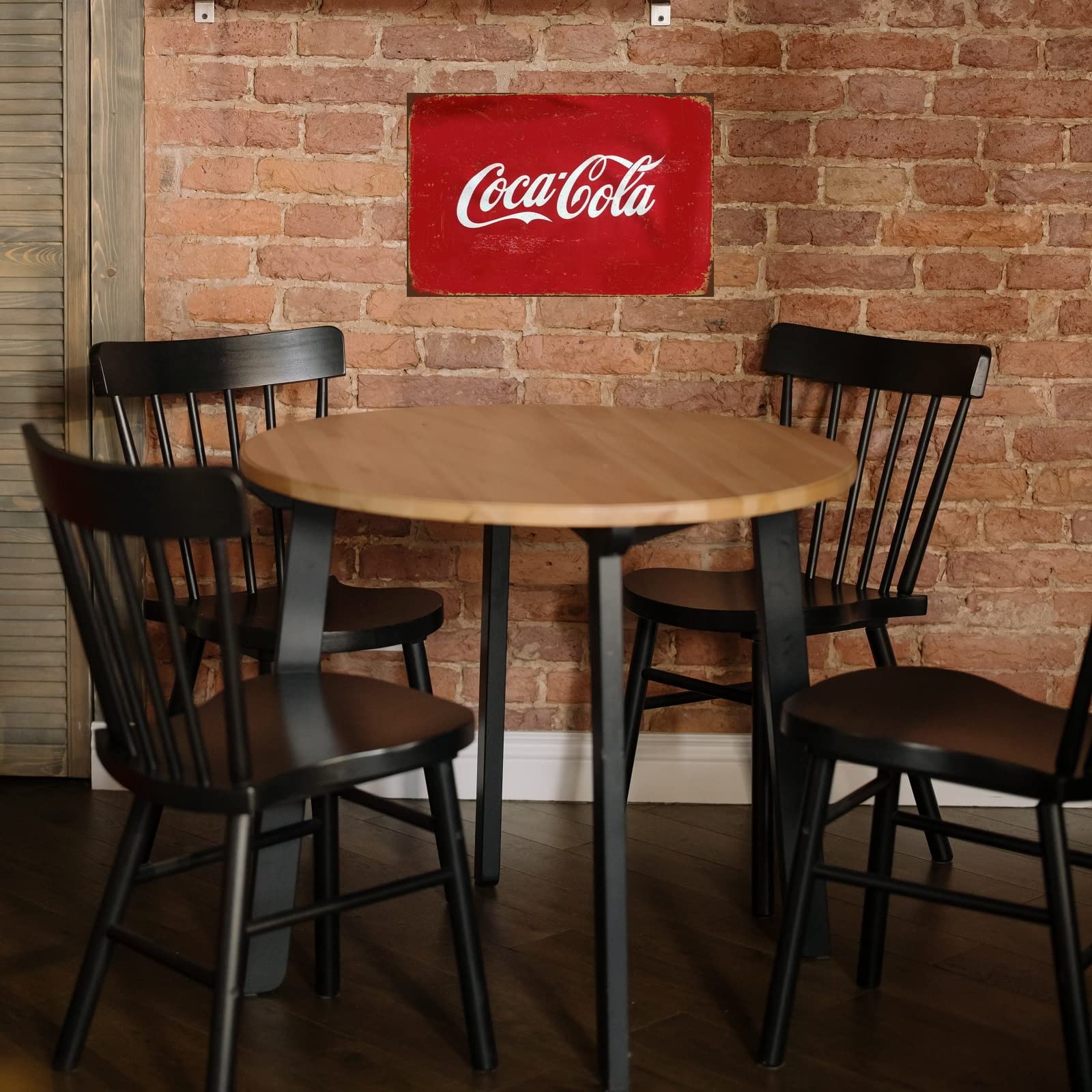 Cartel de metal retro de estaño, decoración de pared, color rojo, Coca-Cola para pub, restaurantes, cafetería, club, placa de pared de cueva de hombre, 8 x 12 pulgadas