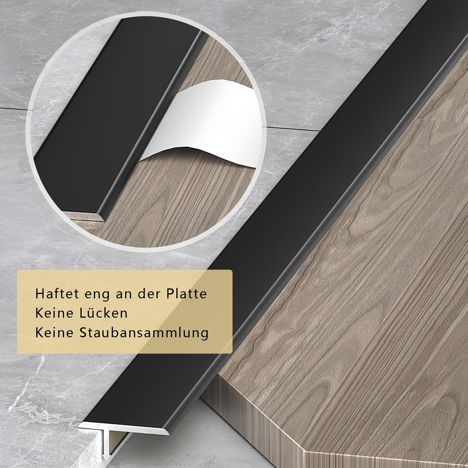 Abdeckleiste 90cm* 3 Stück Aluschiene T-Formleisten Übergangsschienen Für Harmonischen Bodenanschluss - Ideal Für Wohnzimmer, Küche & Eingangsbereich(Champagne,12mm)