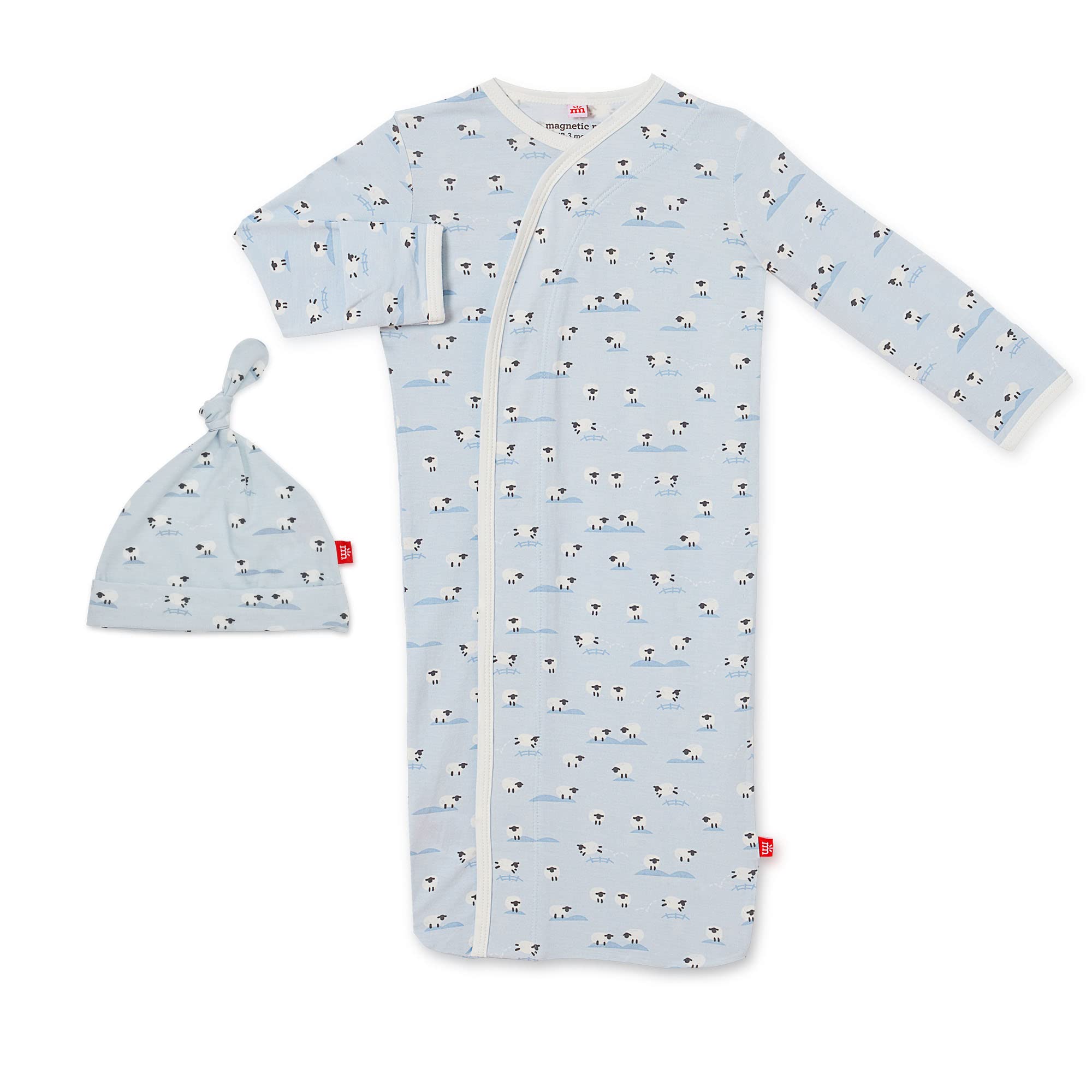 Magnetic Me Modal Newborn Sleeper Gown &amp; Hat Set
