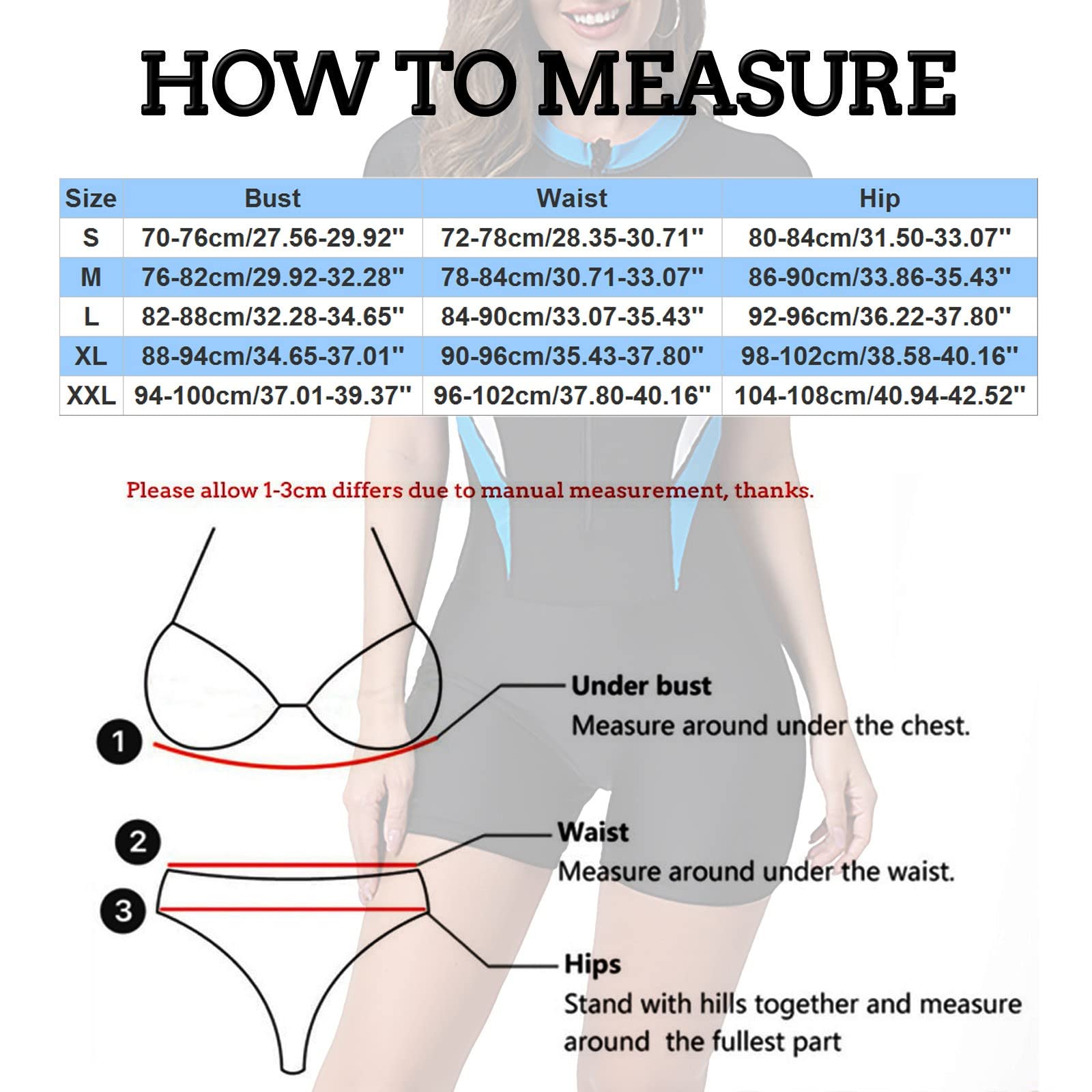 Traje de neopreno corto para mujer, traje de buceo para mujer, cuello redondo, transpirable, negro, manga corta/sin mangas, traje de baño de una pieza