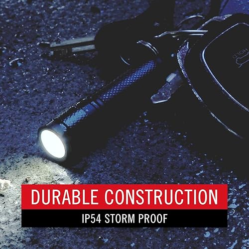 Vista 7 de KL20R 380 Lumen EDC recargable ligero LED llavero linterna, negro