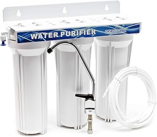 Naturewater NW-PR303 Filtro de agua 3-Etapas Cartucho sedimentos Carbón activado Filtración de agua