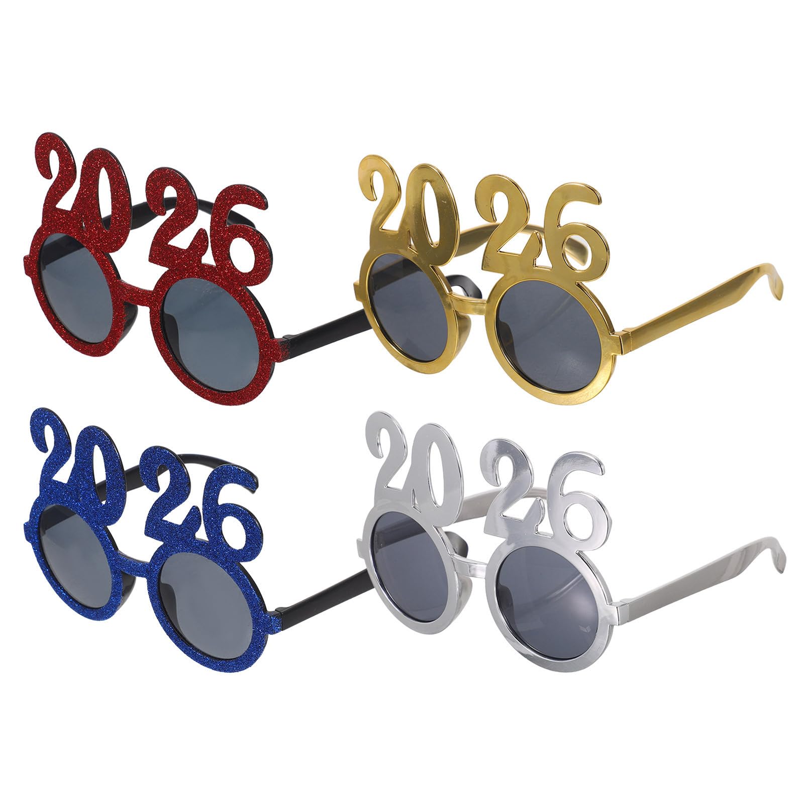 TOYANDONA 16 Stück Brille für Party und Silvester, Bunte PC Foto
