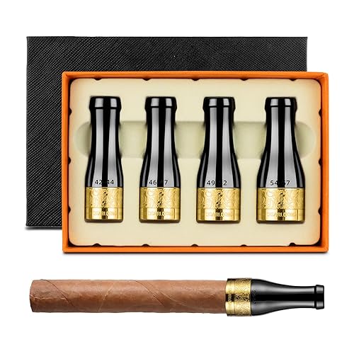 Cigar Mouthpiece Holder for Men and Women,4 Sizes Cigar Holders