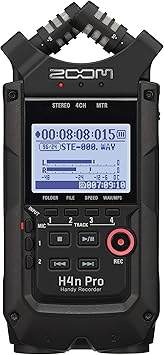 Zoom H4n Pro Enregistreur portable 4 pistes, microphones stéréo, 2 entrées combo XLR/¼"