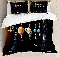 Vista 84 de Ambesonne Juego de funda de edredón color menta, líneas onduladas horizontales a rayas blancas abstractas de tonos suaves, exhibición de arte