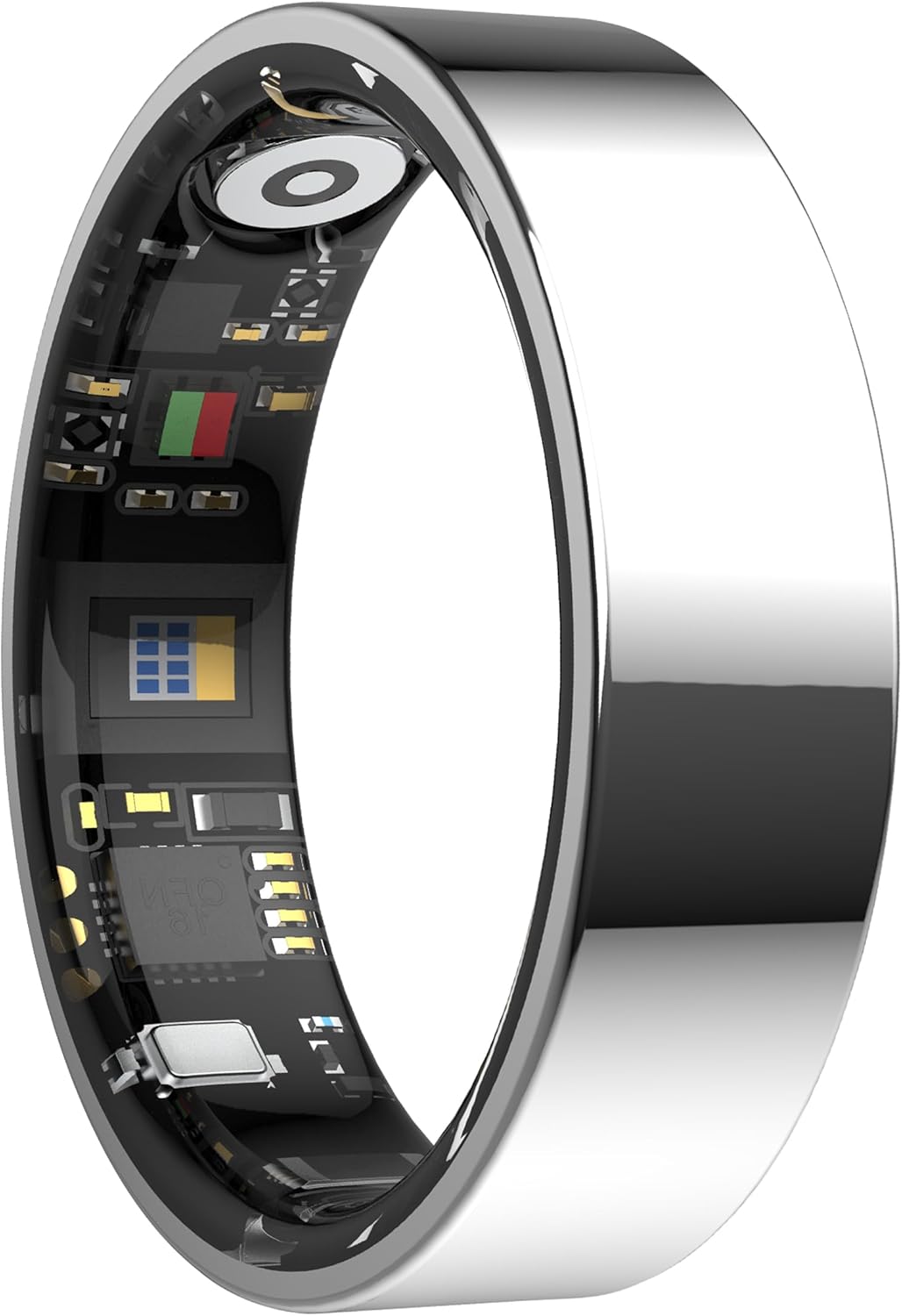 Smart Ring for Men Women Ladies Smart Health Ring Gesture Control Heart Rate Monitor Sleep Tracker Fitness Ring Pedometer Calories Step Counter IP68 Waterproof Compatible with iOS Android Phones