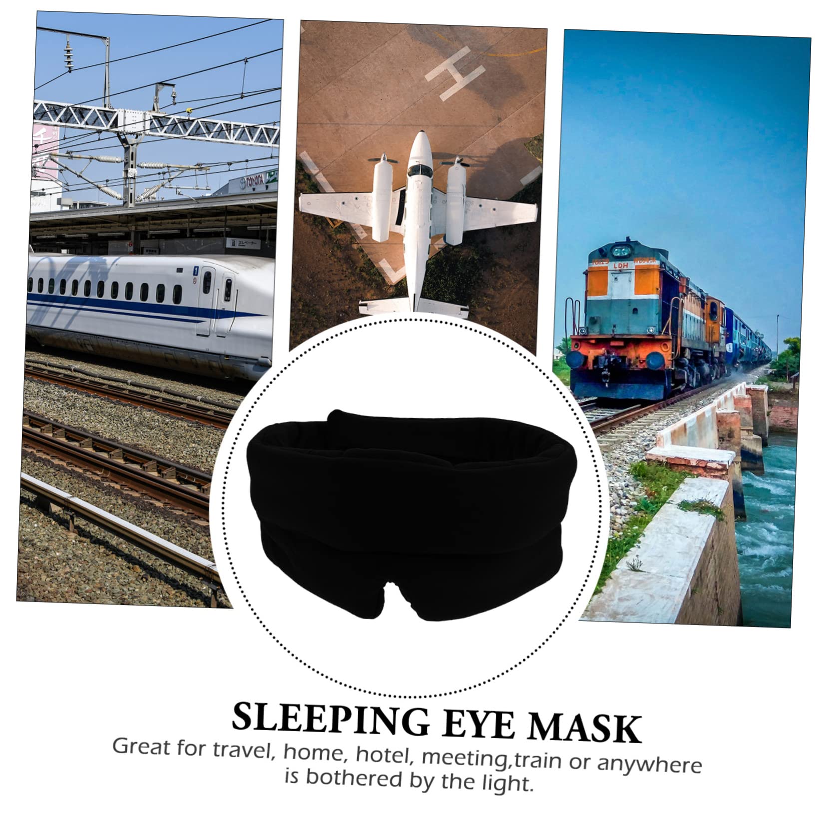 FOMIYES 4 Pièces Des Lunettes De Protection Voyage Masques Protège-yeux Patchs Oculaires Pour Oreiller De Secours Pour Les Yeux Le Fard à Paupières Multifonction Coton Modal