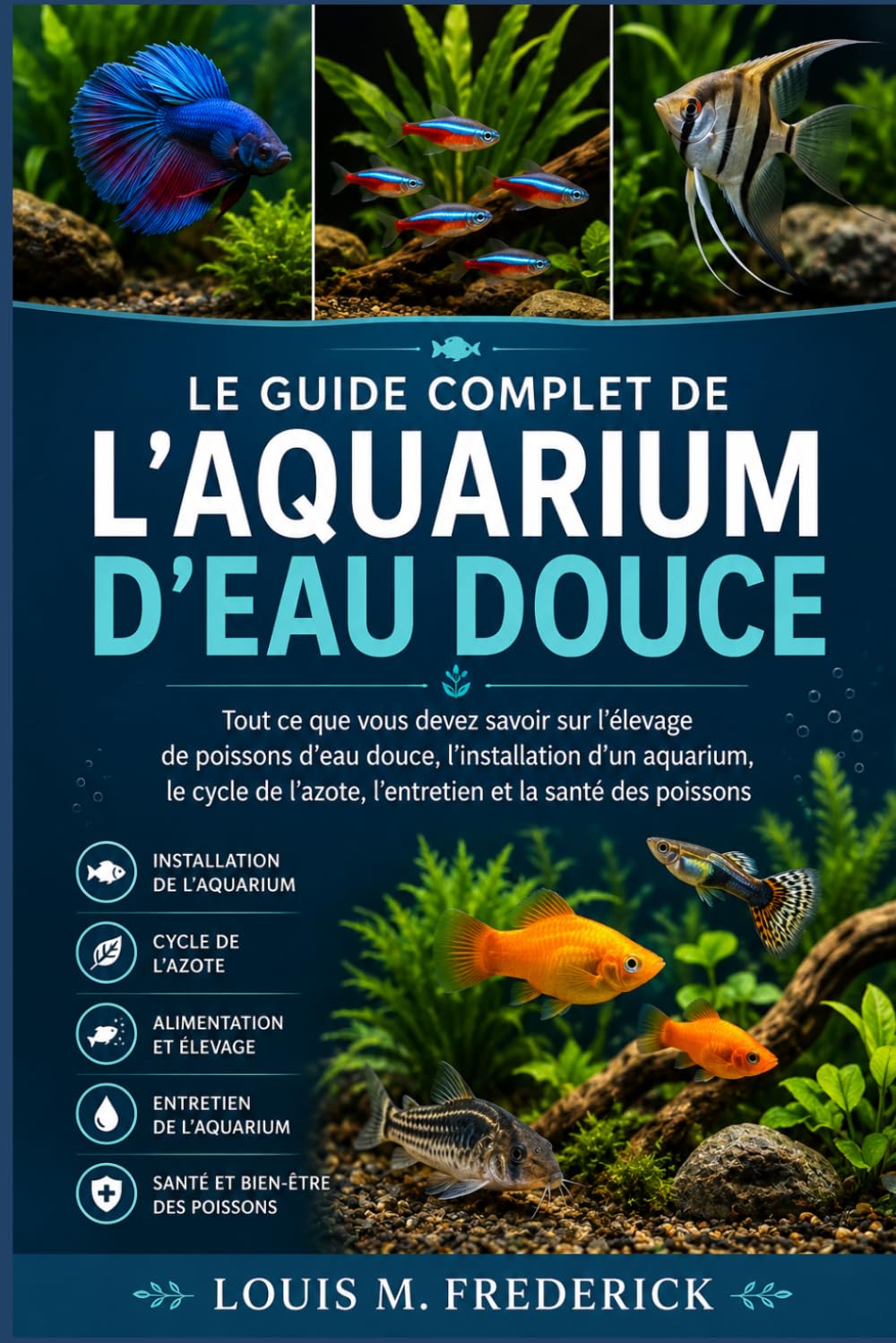 LE GUIDE COMPLET DE L'AQUARIUM D'EAU DOUCE: Tout ce que vous devez savoir sur l'élevage de poissons d'eau douce, l'installation d'un aquarium, le cycle de l'azote, l'entretien et la santé des poissons