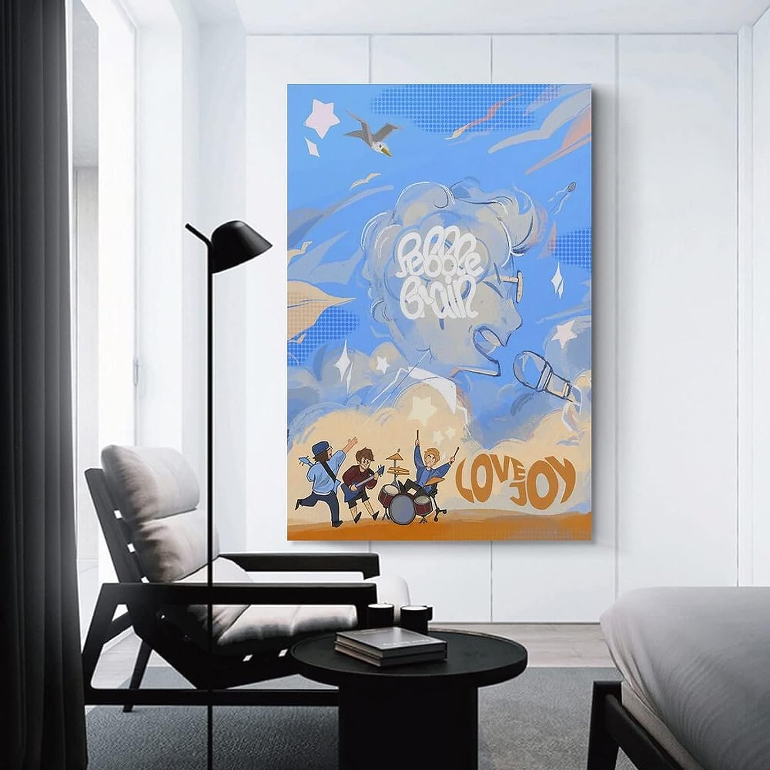 Amazon.com: Lovejoy Pebble Brain Album Band Art Poster HD Canvas