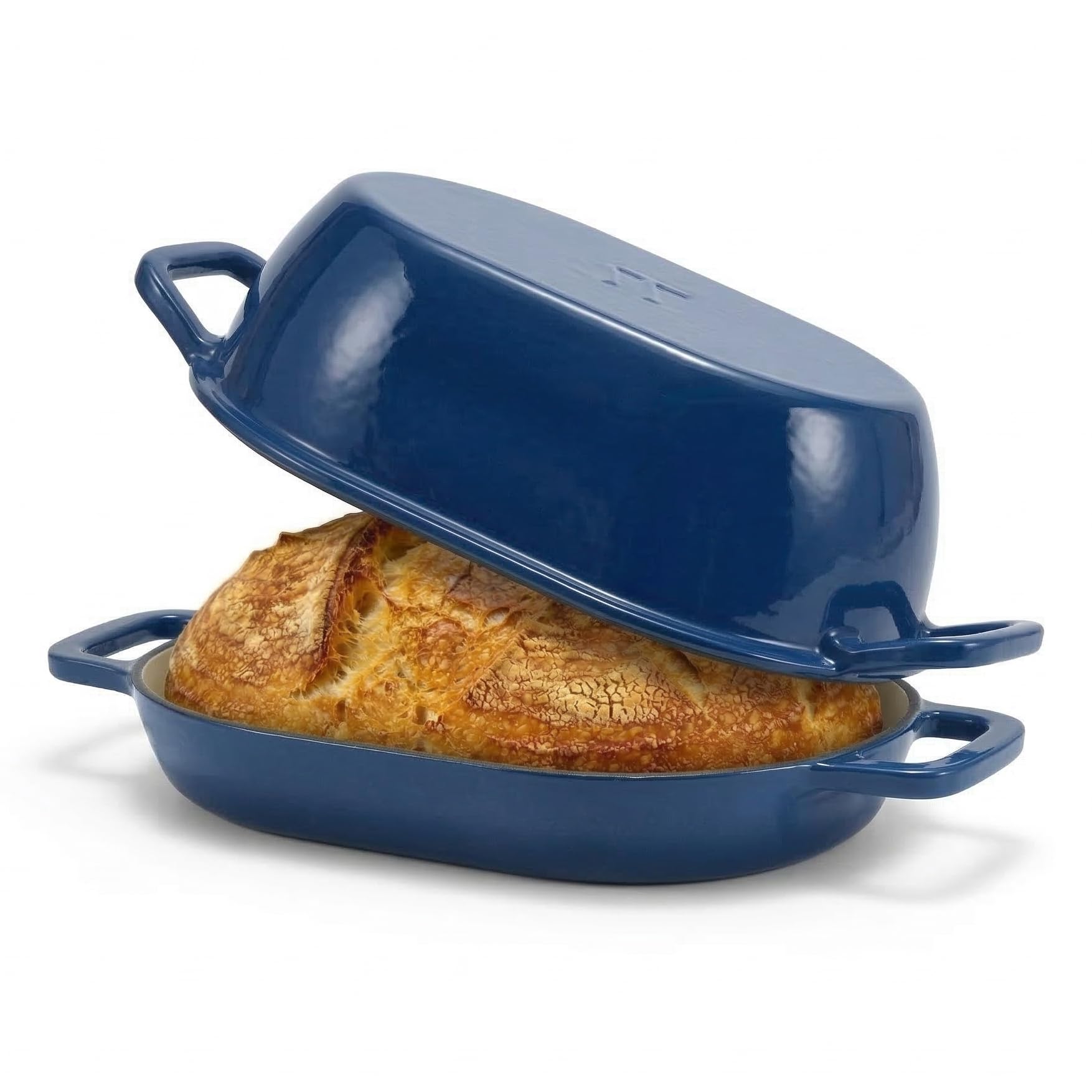 Northriver Casting Enameled Cast Iron Oval Dutch Oven