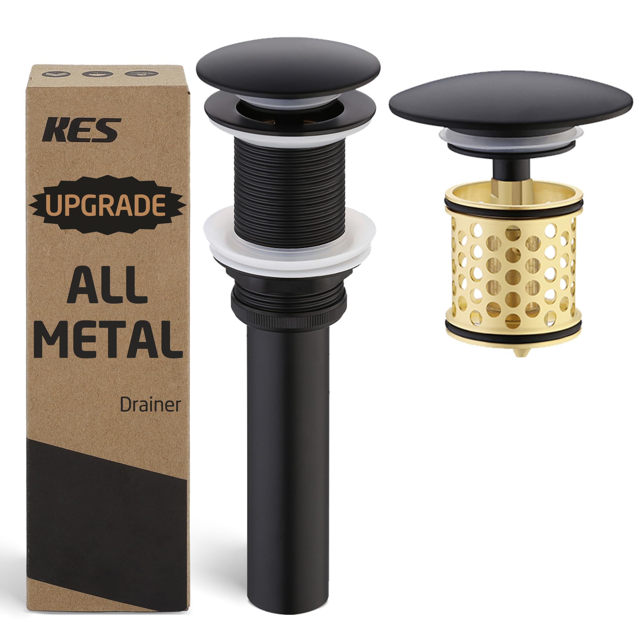 KES S2018D-BK Pop Up Drain