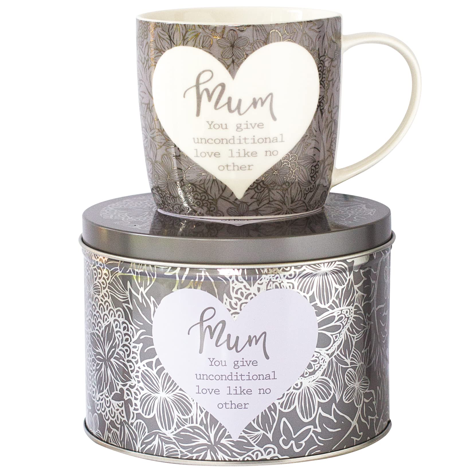 Arora Metallic 7054 Said With Sentiment Mug & Tin-Mum, Wood