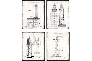 Timeless Nautical Tapestry: Illuminate your abode with the allure of lighthouses