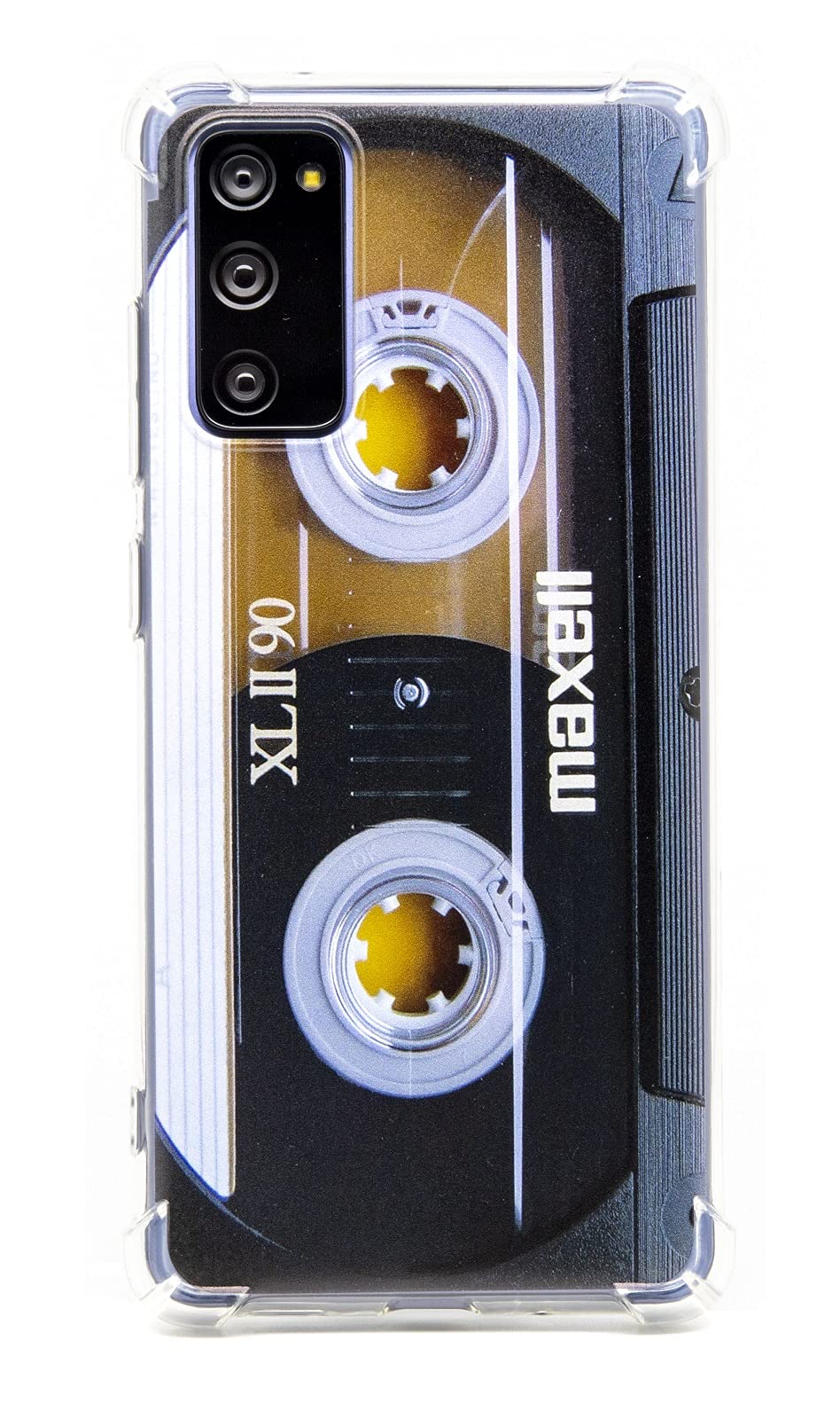 FAteamllCase for Galaxy S20 FE 5G,with Reinforced Corners TPU Soft Bumper Retro Music Cassette Tape Case Compatible with Samsung Galaxy S20 FE 5G