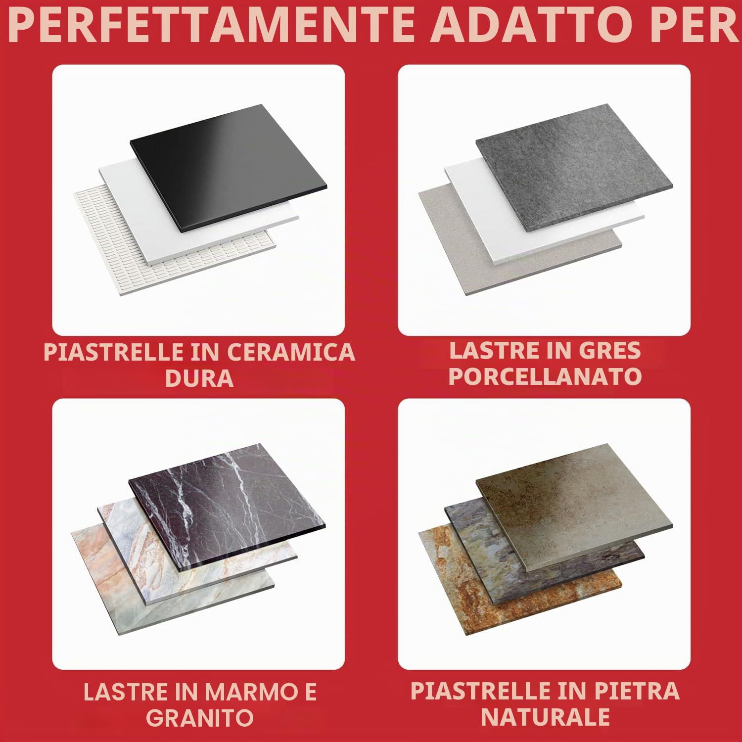 Disco diamantato 230 mm x M14 Premium 2in1 – Taglio e sbavo ad alte prestazioni per piastrelle, ceramica, gres porcellanato, granito, marmo e calcestruzzo – Per smerigliatrici