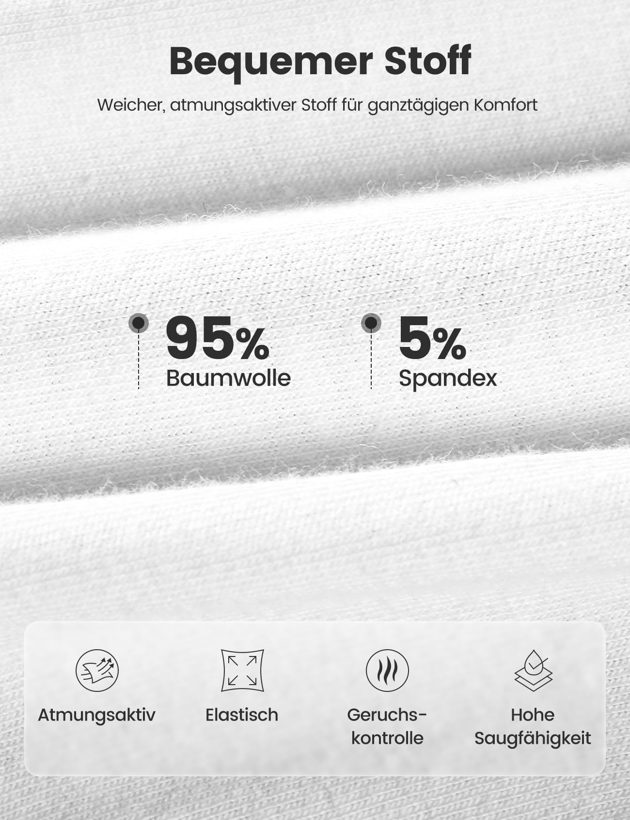 3 Pezzi Slip Incontinenza Donna 120 ml, Riutilizzabile & Lavabile Anti-Perdite con Assorbimento Anteriore & Posteriore per Incontinenza Leggera o Media Post-Parto, Bianco M