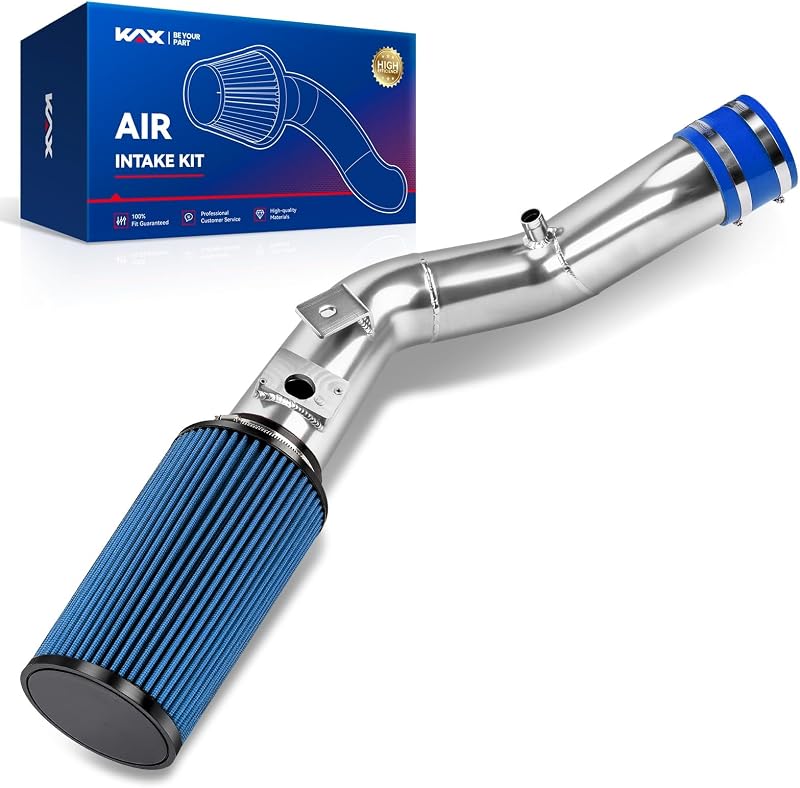 Kit de admissão de ar frio KAX 9,4 cm azul para Ford Super Duty 6.0L – 1 unidade