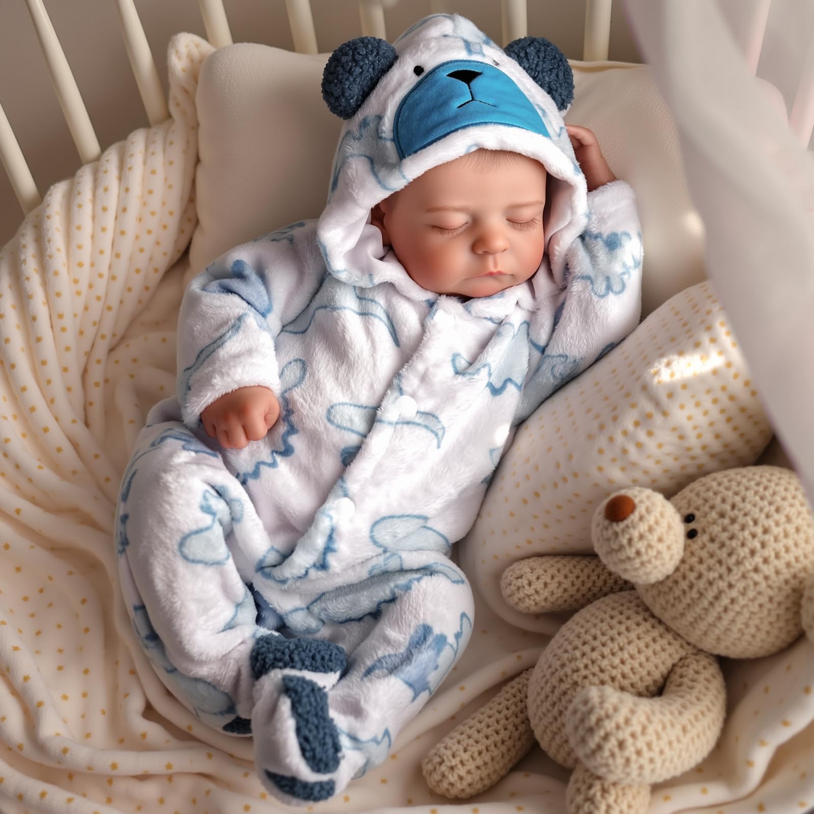 BABESIDE Śliczna lalka noworodka Reborn Baby Doll lalka 21 cali