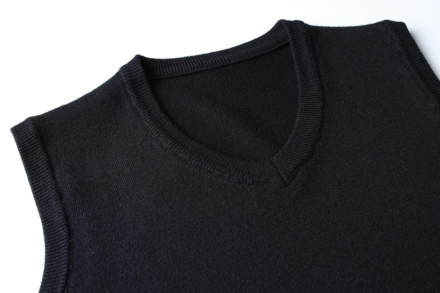 Hombre Invierno Sin Mangas con Cuello En V Chaleco Casual de Negocios Casual Suéter Sin Mangas Punto Chaleco suéter Caballero Suéter Cardigans Tank Tops