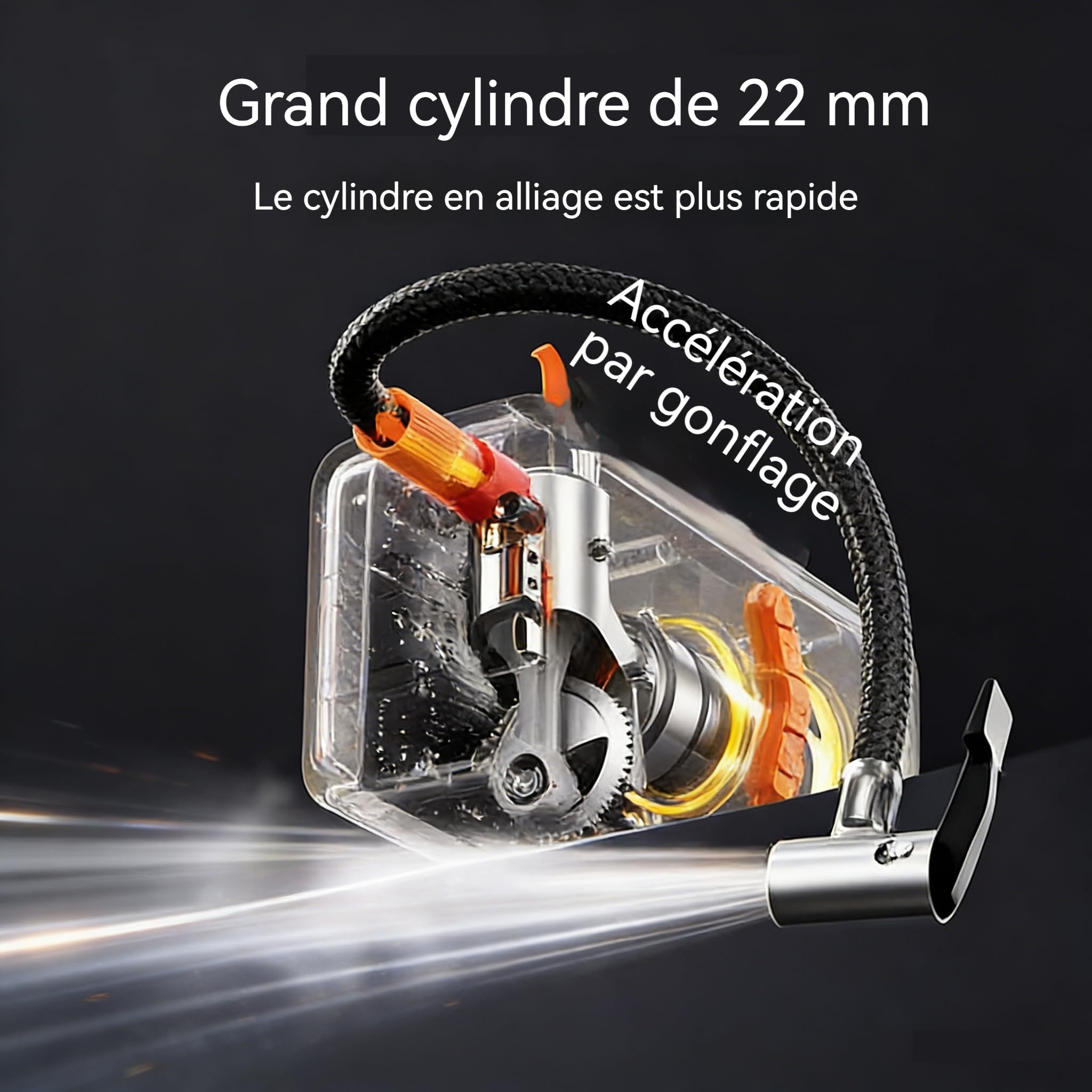 Démarreur De Saut De Voiture 12v 4 en 1, 6000/8000/10000a Booster Voiture Batterie Démarrage Portatif, Pompe De Gonflage De Pneus sans Fil avec LED, Chargeur Nomade Et Lampe De Secours (10000A)