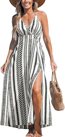 CUPSHE Women's Ruffle Summer Maxi Dress - Square Neck Button Front Sundress (2025 Style) - View #9