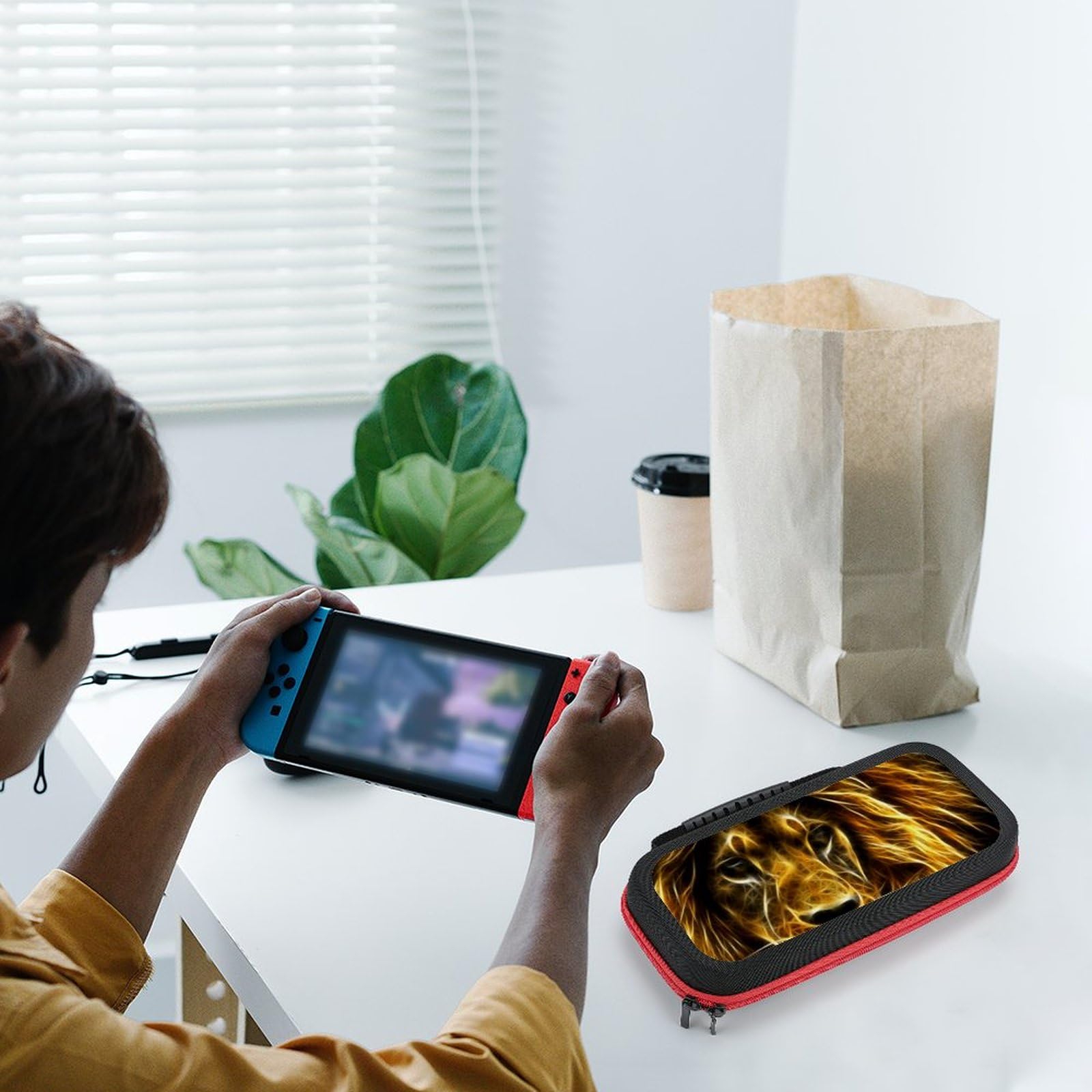 Amazon.co.jp: Switch用ケース ニンテンドースイッチケース 金獅子