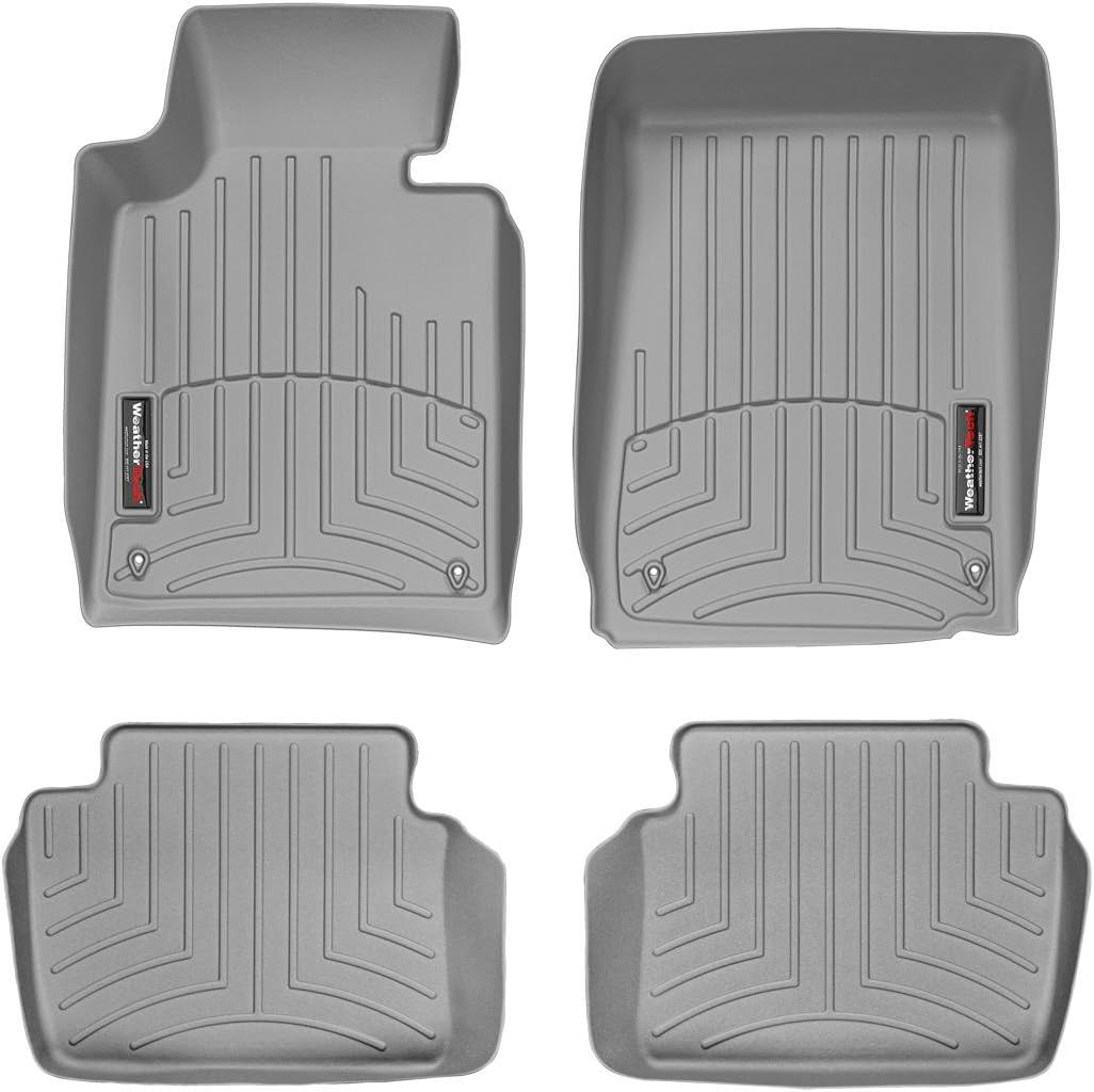 WeatherTech Custom Fit FloorLiners for BMW 323i, 325i, 323i - 1st & 2nd Row (461061-461272), Grey
