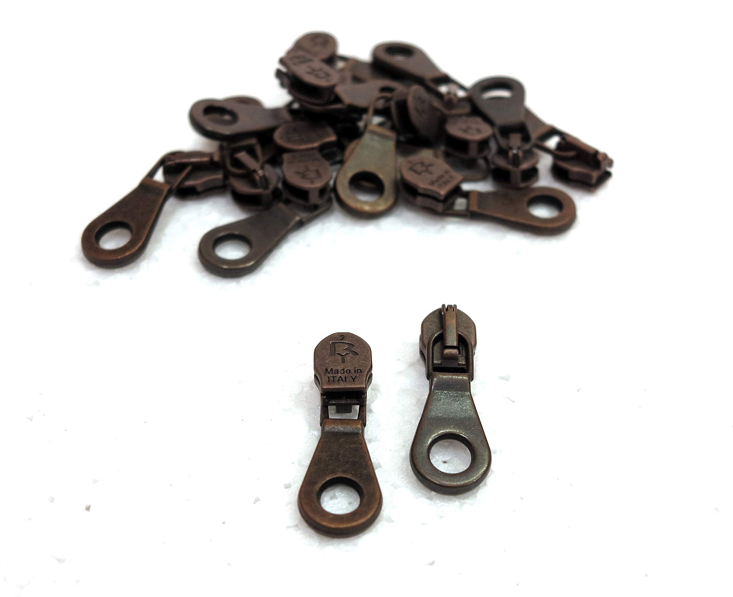 Artefizio Cerniere Lampo al Metro in Nylon, Catena Continua, 2 Colori a Scelta, Zip in Metallo, 7 Lunghezze,#5, fettuccia 100% Poliestere, Made in Italy