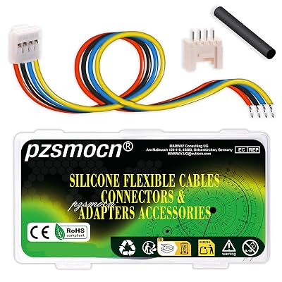 10 Sets/40 Pcs JST HY 2.0mm 4 Pin 22AWG Silicone Cable Plug Socket Extension Cord Terminal Wire-to-Board Adapter Accessories Kit, Female Connector with Pre-Crimped Wire 20cm and Male Housing