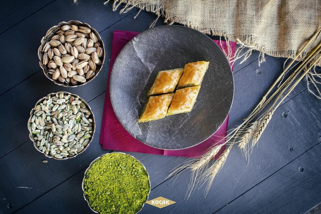 Gaziantep Koçak Baklava à la pistache turque 30 pièces, 1.00 kg (Lot de 1)