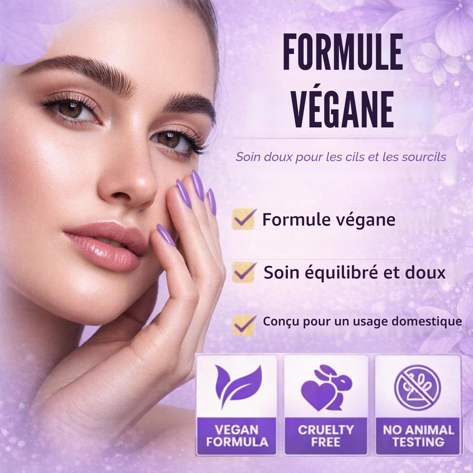 Brow Lift Kit Sourcil, 2-en-1 Kit Rehaussement de Cils et – Trousse Professionnelle pour des Cils Recourbés et des Sourcils plus Denses, Résultat de Salon à la Maison avec Instructions Faciles
